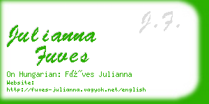julianna fuves business card